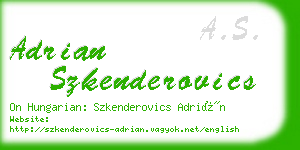 adrian szkenderovics business card